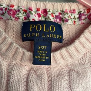 Polo Ralph Lauren. Cable-Knit Toddler Girl Sweater. 2T